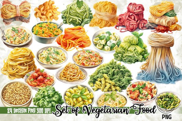 Download Set of Vegetarian Food Sublimation - Vegetarian food Collection