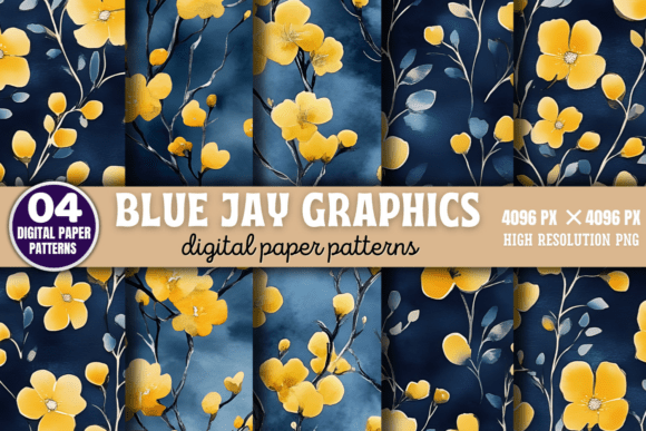Download Blue Jay Graphics Patterns 1 - Premium Resources
