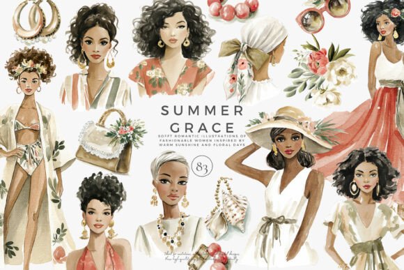 Download Summer Watercolor Clipart Set - Premium Resources