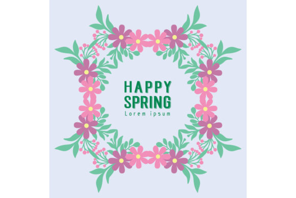 Download Cute Happy Spring Invitation Card Decor - Invitation Collection